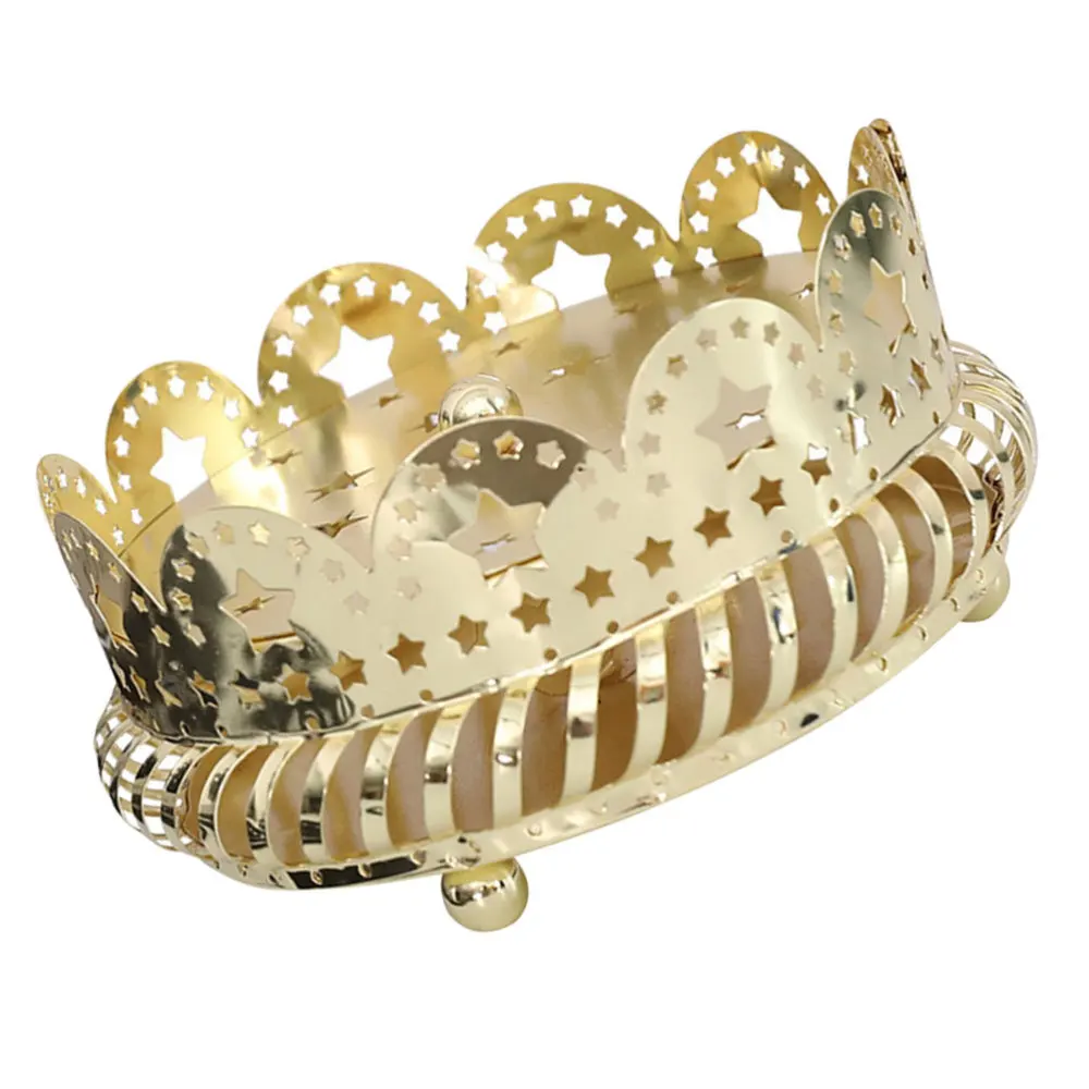 

1Pc Bedroom Censer Adornment Decorative Mosquito Coil Box with Lid (Golden)