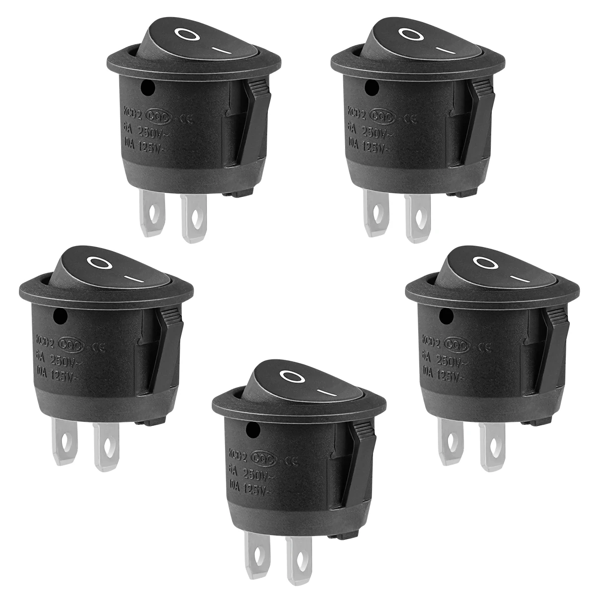 Winomo 5 шт. кулисный переключатель Mini 2 Pin прочный Кулисный оснастки для лодки