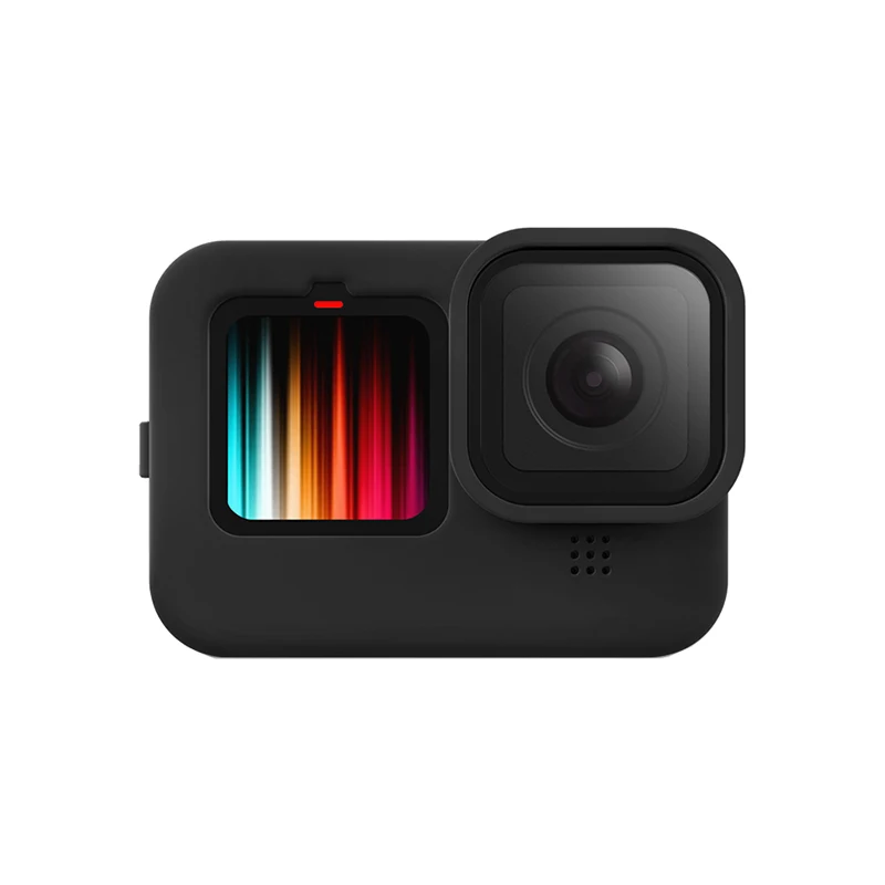 Силиконовый чехол для GoPro Hero 9 черное закаленное стекло защита экрана защитная