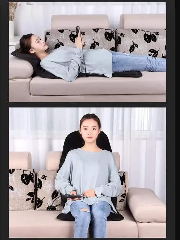 Электрический массажер для спины стул подушка вибратор портативный дома