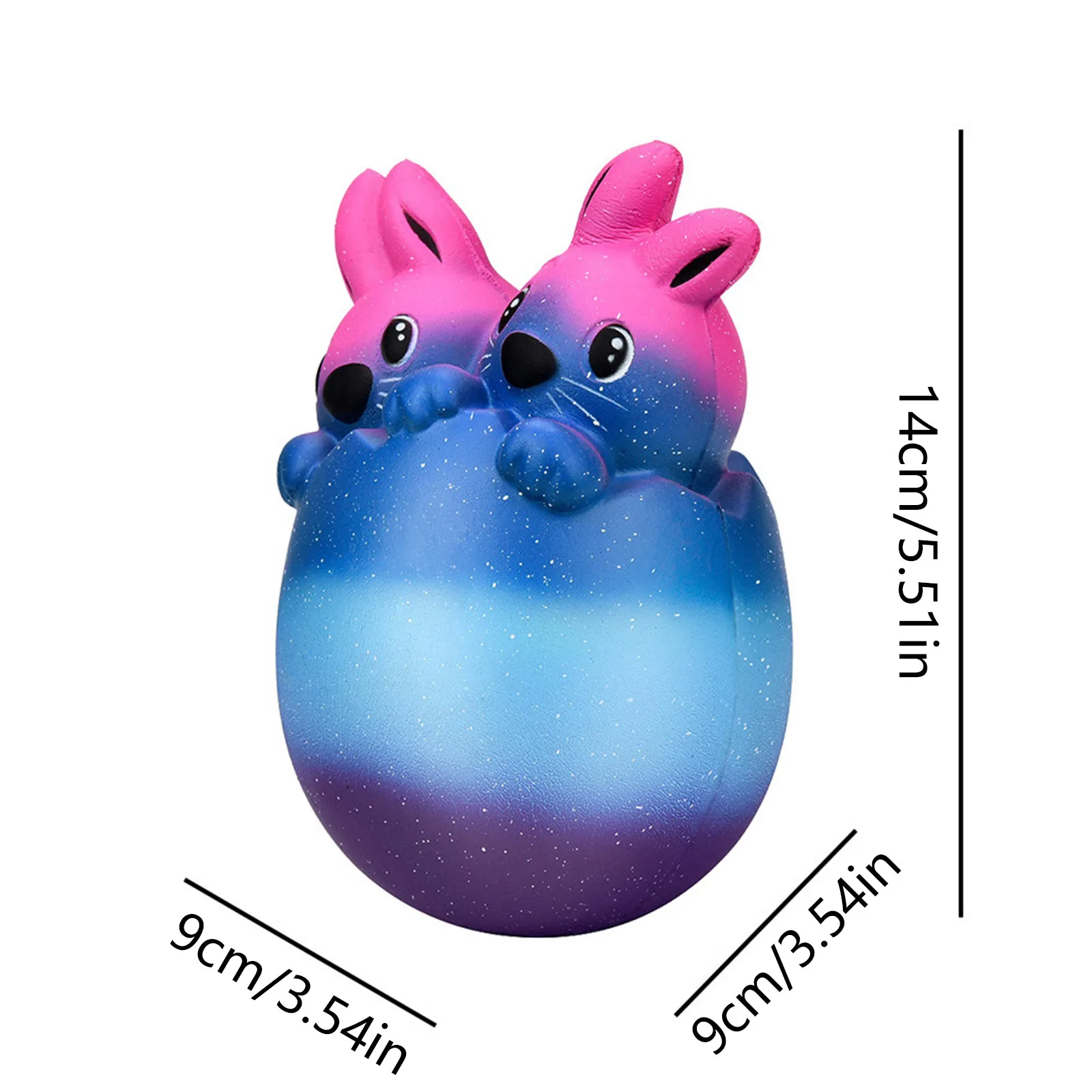 

Kawaii Happy Easter Bunny Eg-g Scented Slow Rising Squee-ze Colle-ct Easter Gift Sensory Squeeze Squishy Antistress Fidget Gift