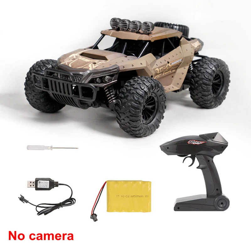 No camera Brown DM-1803 беспилотный Радиоуправляемый автомобиль на радиоуправлении внедорожный пульт дистанционного управления автомобиль электрический 4 колеса высокоскоростная альпинистская конкурентоспособная игрушка - Цвет: No camera Brown