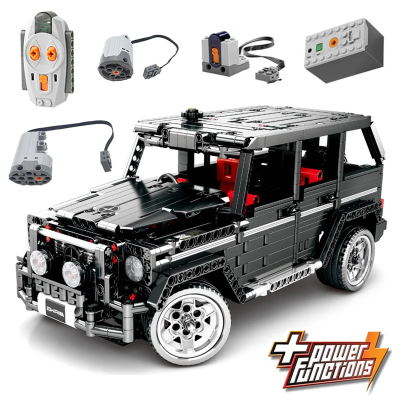 

Электромотор RC 20100 MOC 2425 SUV G500 AWD универсал автомобиль наборы для строительных блоков электрические кирпичи игрушки подарки для детей