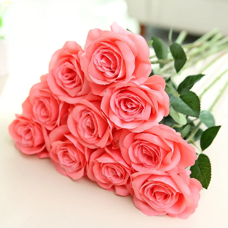 Software Wholesale of High-grade Simulated Rose Single Silk Fabric Flower Home Wedding Decoration Project | Дом и сад