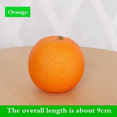 Orange Искусственный фруктовый Овощной Детский развивающий магазин дисплей реквизит цветок модель украшения фотография ферма украшения реквизит - Цвет: Orange