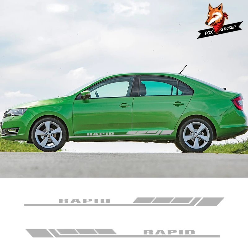 2 шт. Автомобильная длинная полоса боковая наклейка для кузова самодельная