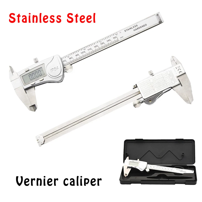 Высокая точность IP54 Водонепроницаемый цифровой штангенциркуль 0 150 мм/0 01 6 дюймов