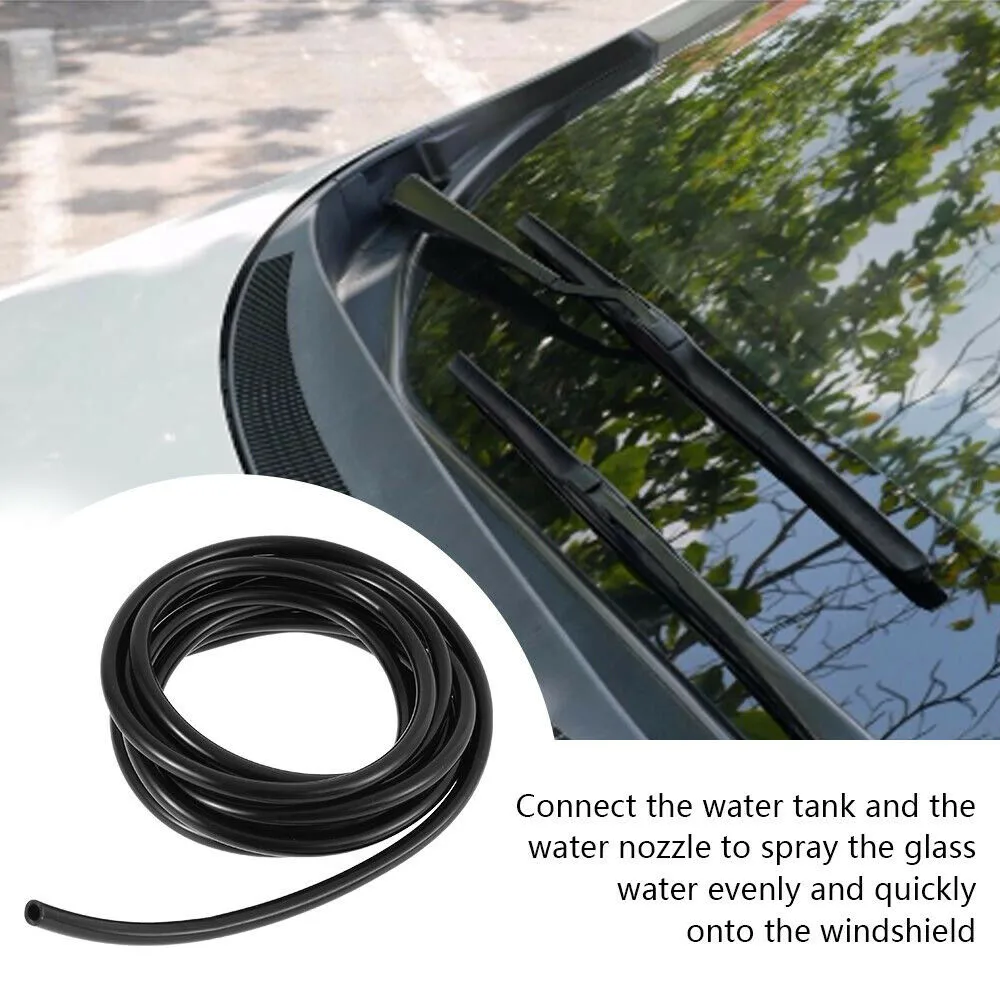 

4.3MM 6M Black EPDM Windscreen Rubber Windscreen Washer Jet Tube Wiper Pipe Hose Black Plastic Interior Mouldings Car Parts