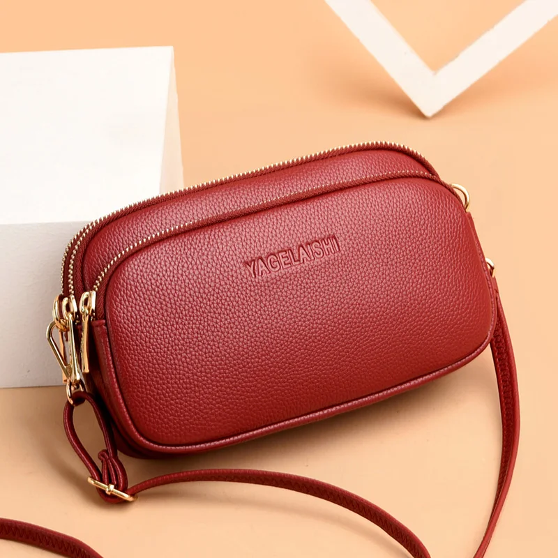 2021 Высококачественная женская сумка роскошная мессенджер мягкая кожаная на