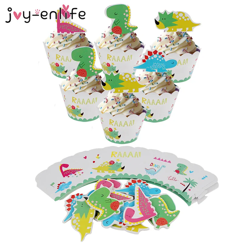 Набор столовой посуды на тему динозавра 49 шт. | Дом и сад