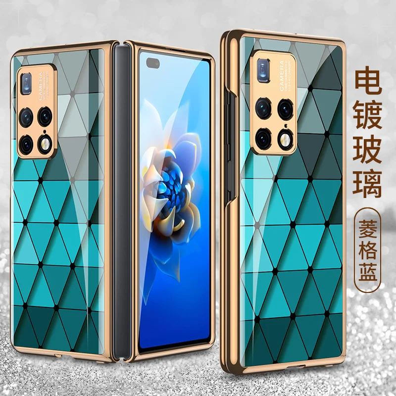 

Suitable for Huawei matex2 folding screen mobile phone case matex2 folding screen protective cover electroplated glass mobile