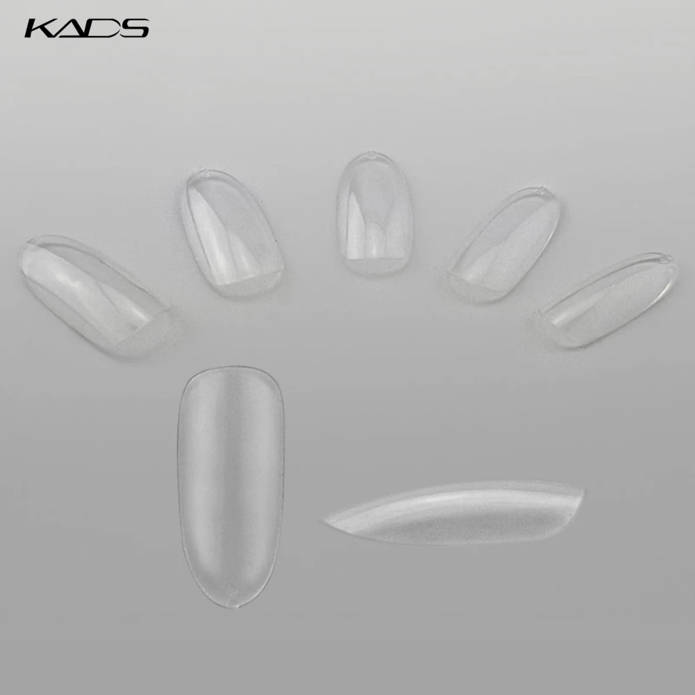 KADS 500 шт./пакет Ясно/Натуральный/Белый Nail Art Круглый Конец Овальные Накладные Ногти Накладные Ногти Советы Французский Маникюр искусственные Ногти
