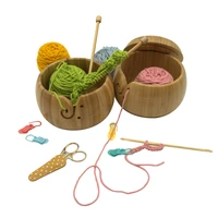 handmade wooden yarn bowl round wool storage bowl yarn storage bowl wool storage bowl yarn holder crochet bowl for home