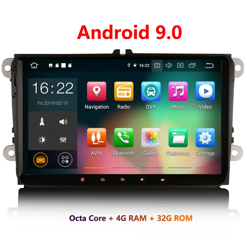 Erisin ES7918V 9 дюймов Android 0 Восьмиядерный 4 Гб RAM Автомобильный мультимедийный плеер