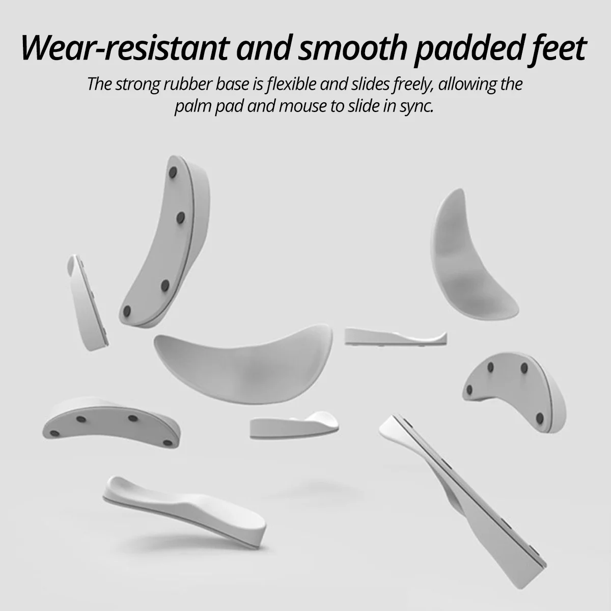 Ergonomic Handguard Mouse Pad G80 Silicon Gel Non-Slip Streamline Wrist Rest Support Mat Computer Mousepad For Office Gaming PC |