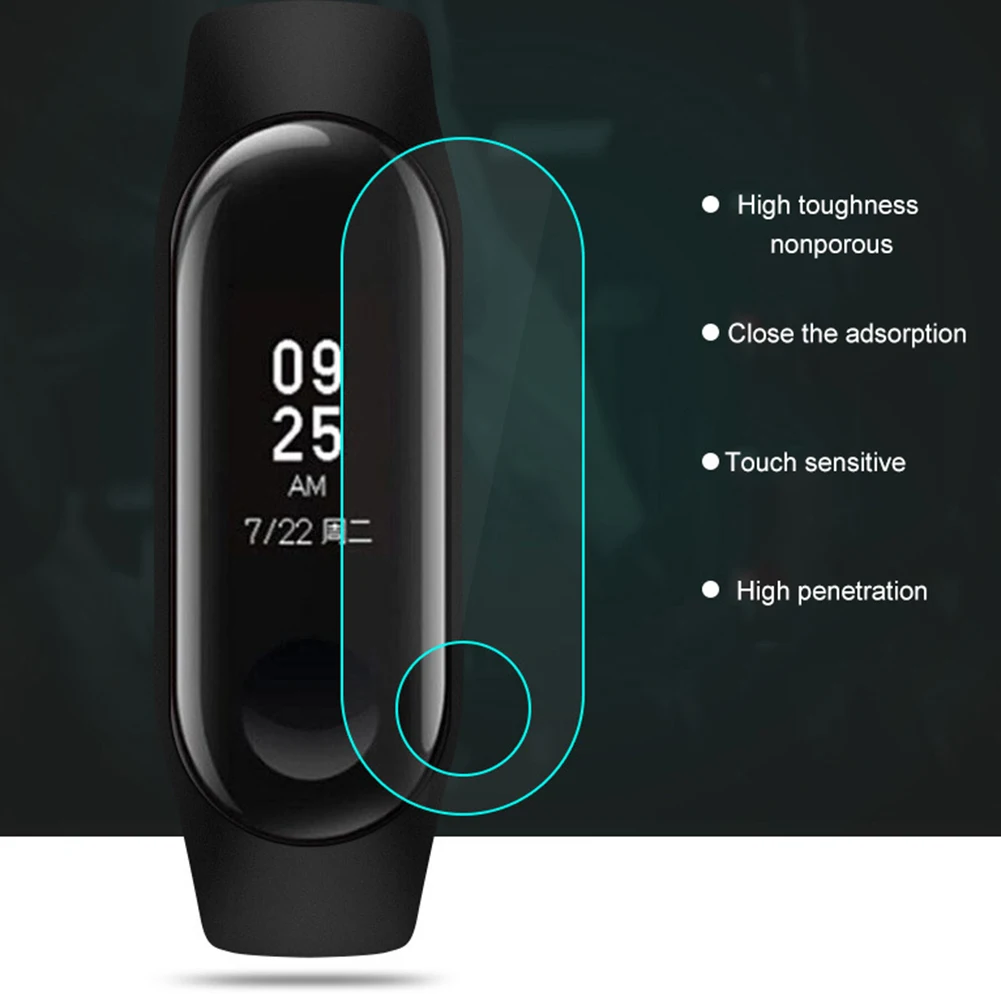 Водонепроницаемая пленка для Mi Band 2/3/4 термополиуретановая Взрывозащищенная