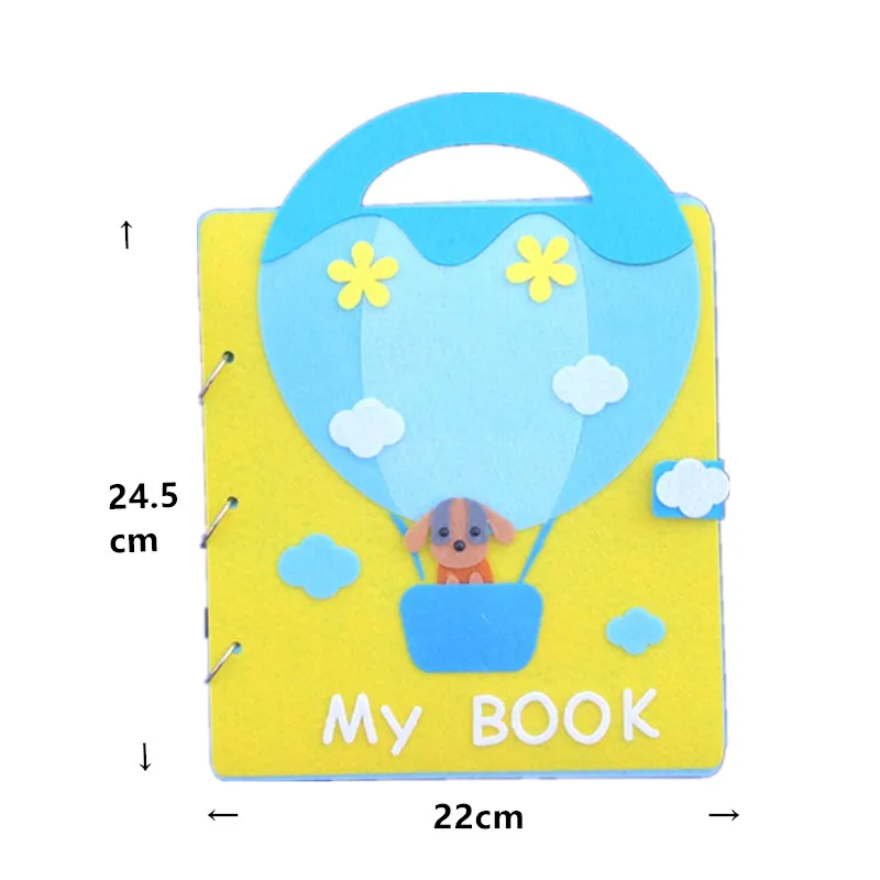 My First Book Cute Felt Animals Baby Picture Mommy Sewing Quiet Books Boys Grow Theme Craft Kits DIY Crafts for Kids Gift | Дом и сад