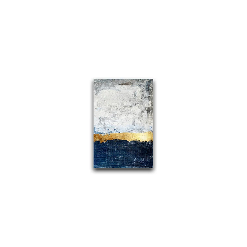 Abstract Painting Blue Wall Art Picture Canvas Poster Print Pictures Living Room Decoration | Дом и сад