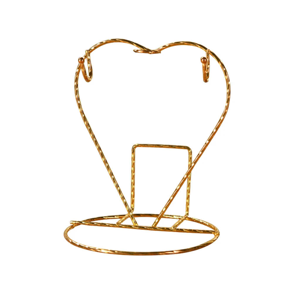 1 шт. подставка для чашек в форме сердца держатель из нержавеющей стали