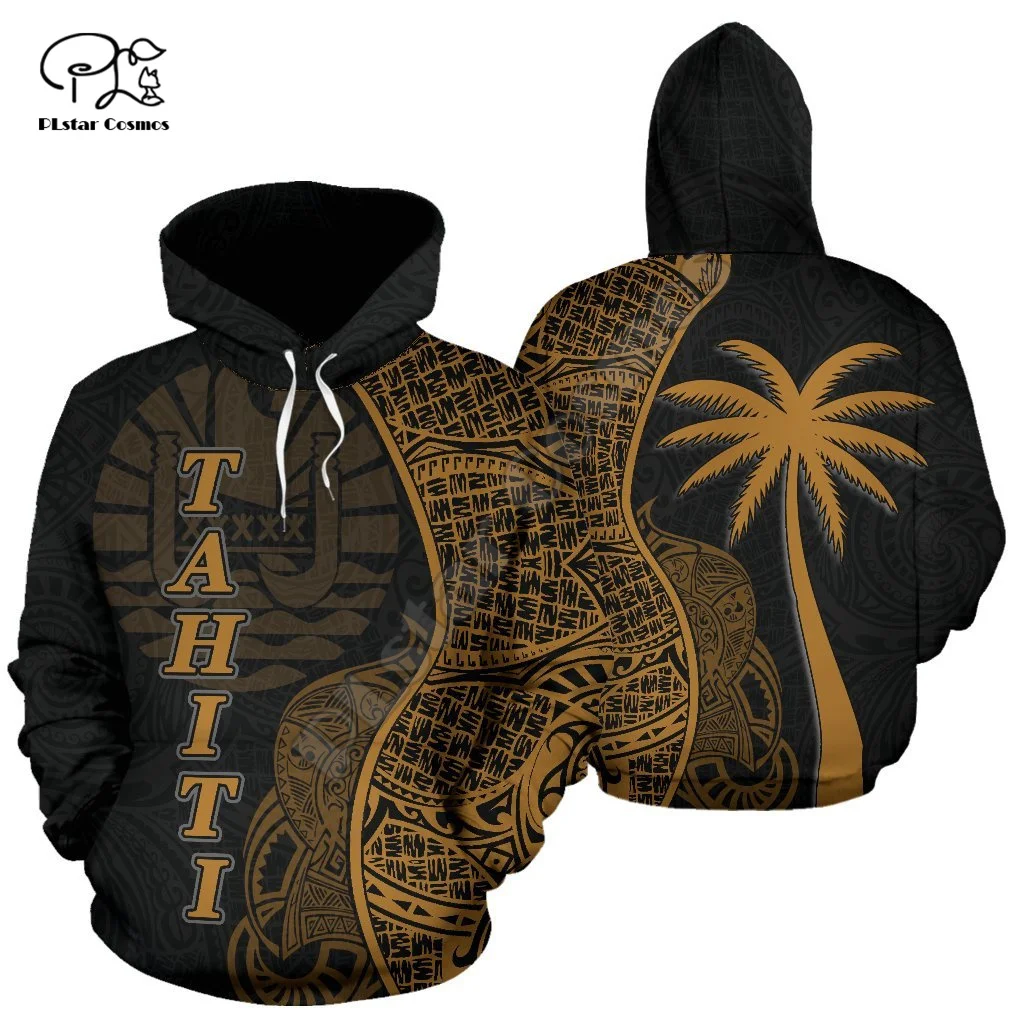 

NewBrand French Polynesia Tahiti Country Flag Tribal Culture Retro Tattoo Customize Tracksuit Men/Women 3DPrint Funny Hoodies 12