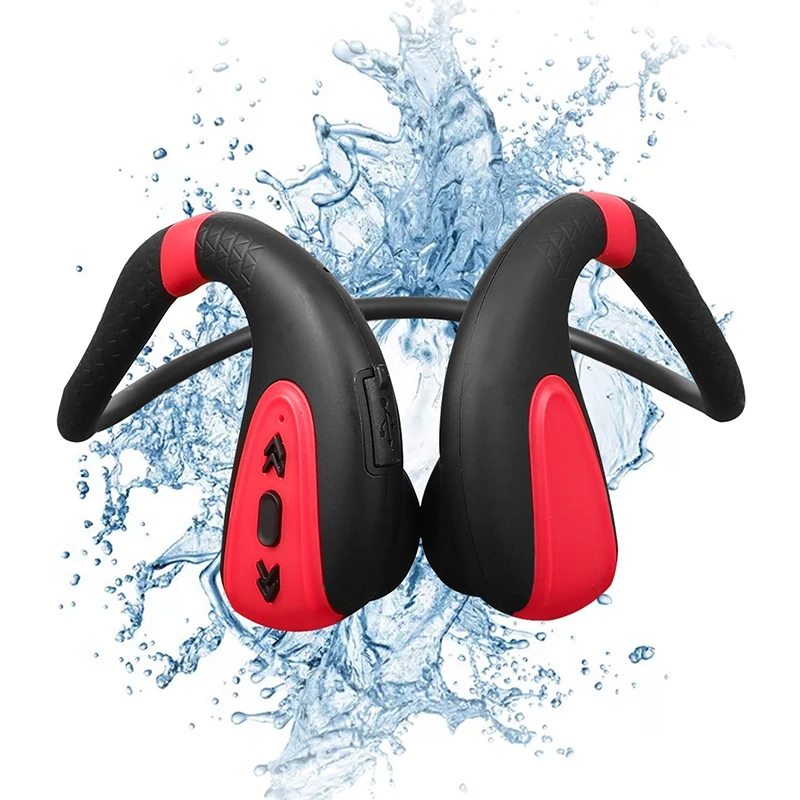 

Q1 Bone Conduction Headphones Ipx8 Waterproof Mp3 Music Player Bluetooth 5.0 Headset Swimming Diving Earphone