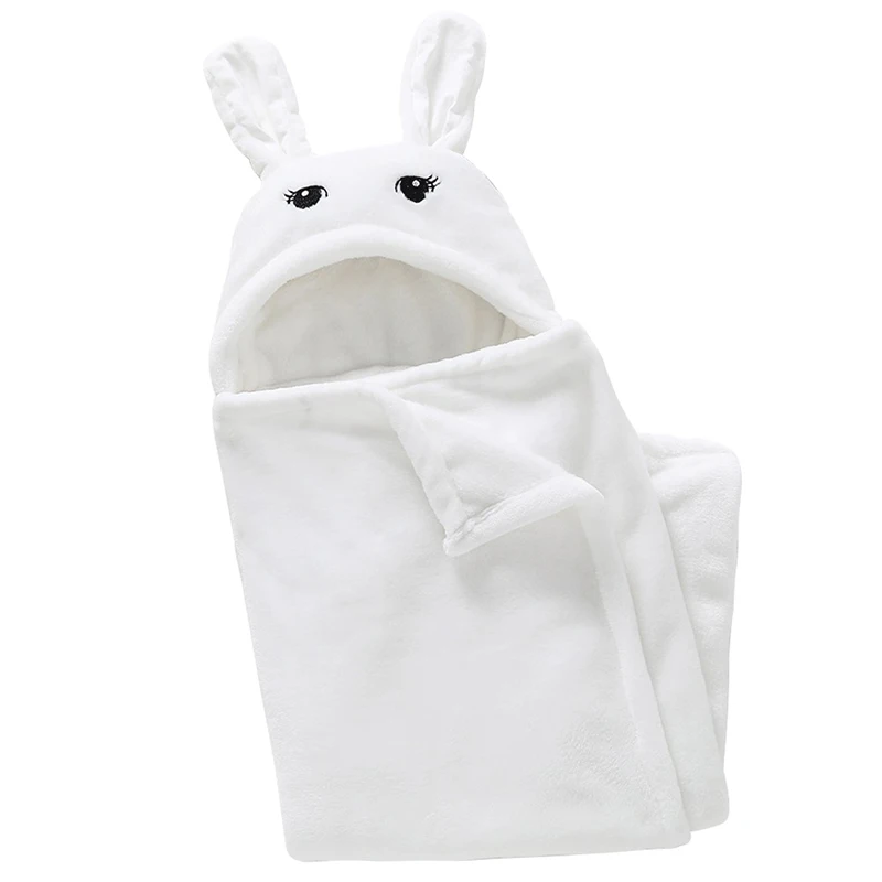 

Осенне-зимние теплые одеяла с капюшоном, детское одеяло с рисунком животных, одеяло, идеальный подарок для детского душа, хлопковые пеленки