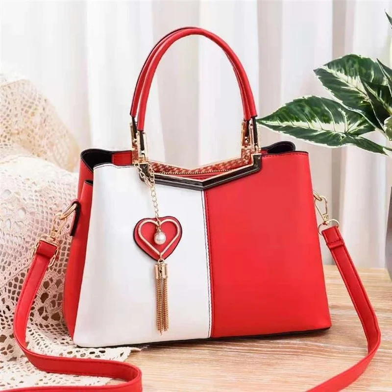 

2021 New Fashion Top Quality Luxury Brand Simple and Versatile Hit Color Handbag Ladies One-shoulder Diagonal Bag Sac Luxe Femme