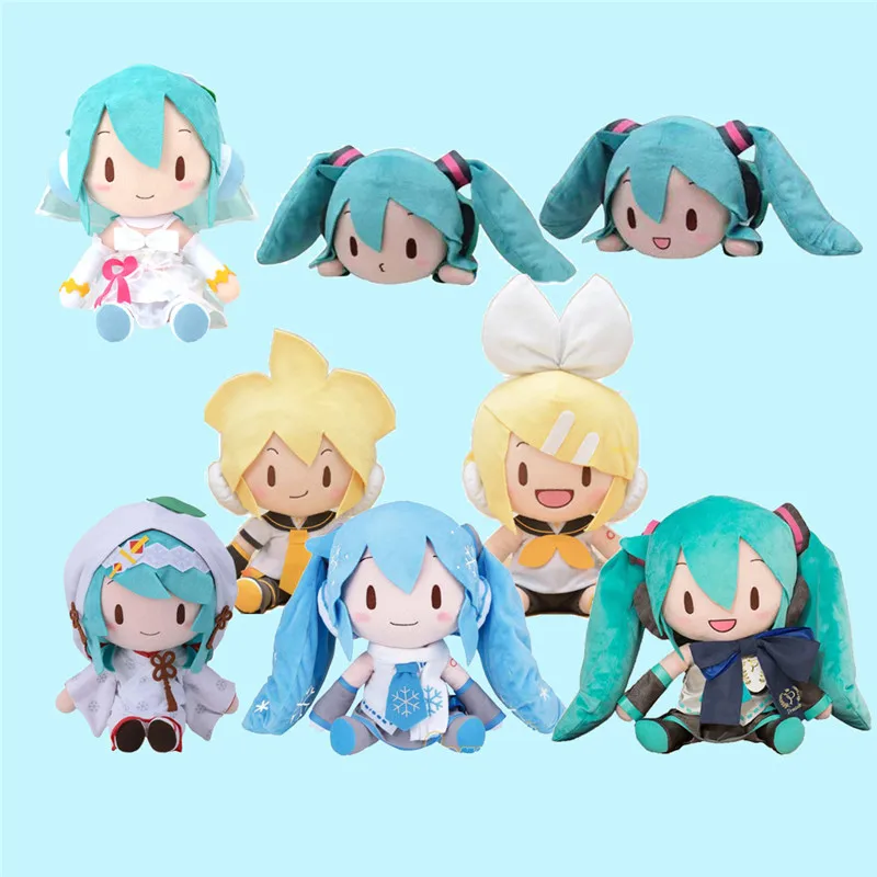 

Anime Figure Hatsune Miku Fufu Plush Toys Dolls Cute Bow Plush Puppet Hatsune Miku Anime Figure Plush Toys Pp Cotton Kawaii Gift