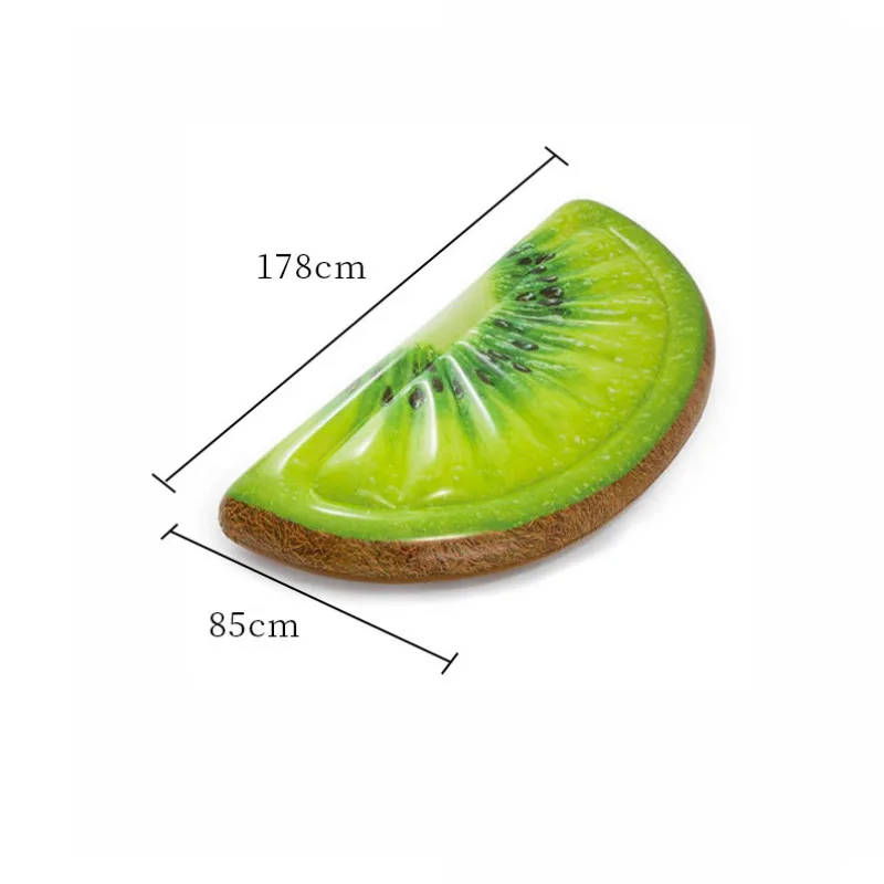 

Kiwi Slice Mat Adult Water Inflatable Bed Floating Row Floating Bed Cute Floating Ring Child Large Mount