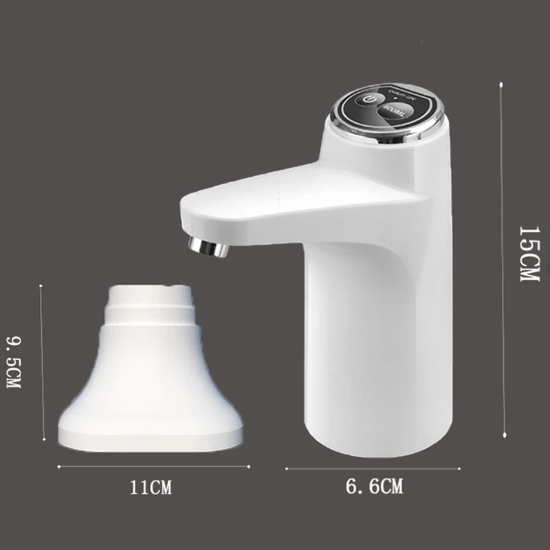 

Electric Water Bottle Pump with Base USB Water Dispenser Portable Automatic Water Pump Bucket Bottle Dispenser