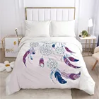 1 шт. 3D пододеяльник на молнии одеялоодеяло покрывало 240x220 140x200 постельное белье 3D богемный Ловец снов