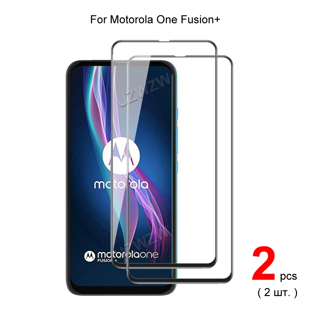 

For Motorola One Fusion Plus Full Coverage Tempered Glass Phone Screen Protector Protective Guard Film 2.5D 9H Hardness