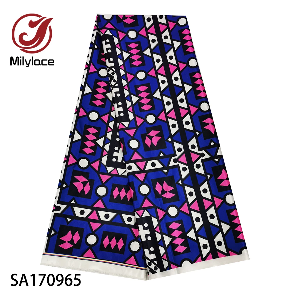 Новинка ткань в африканском стиле 5 ярдов нигерийская атласная для одежды