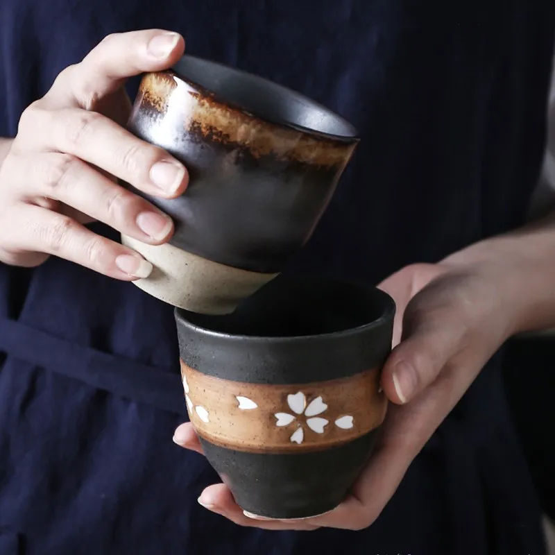 Творческий японский Стиль под остеклением расписанные вручную Керамика Винтаж