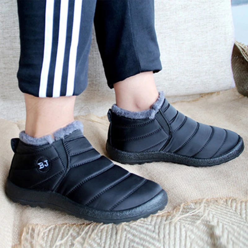 Sa Demeng/зимние ботинки для женщин 2020 года Водонепроницаемые зимние Повседневная