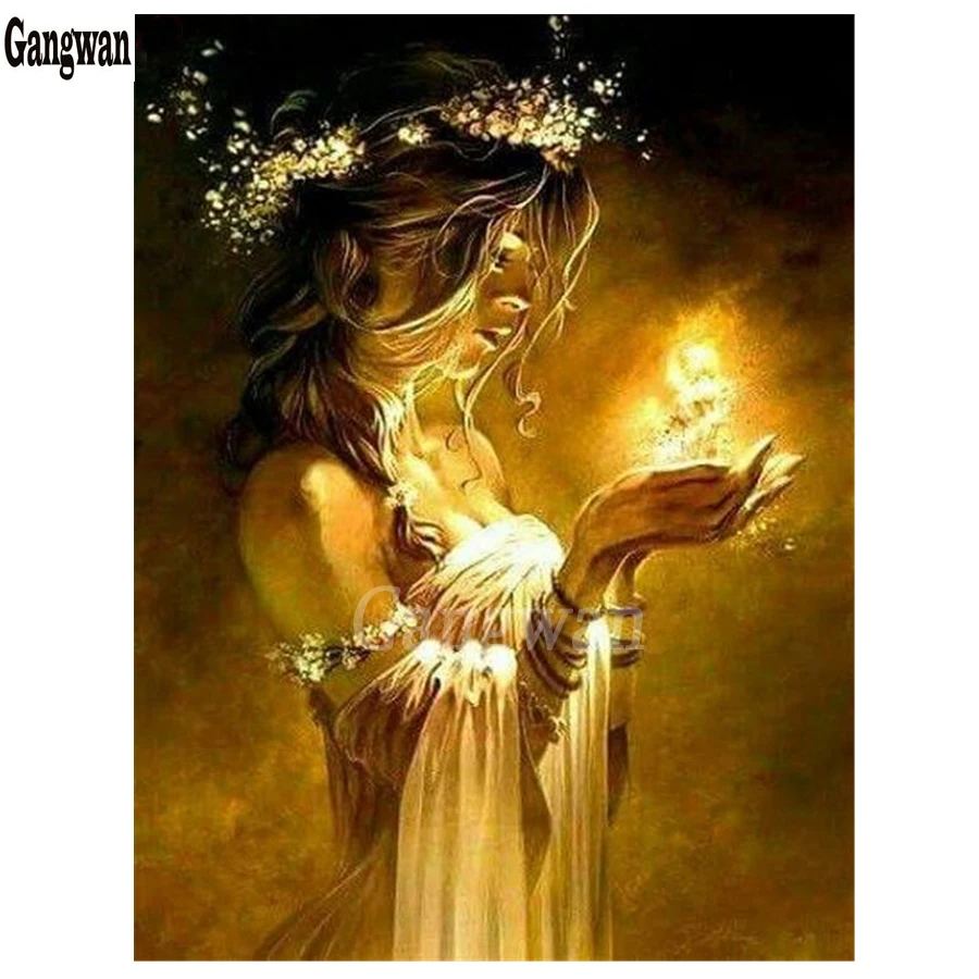 5d Алмазная мозаика волшебная фея &quotсделай сам&quot 3d Стразы Вышивка девушка полная
