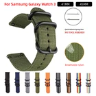 Ремешок нейлоновый для Samsung Galaxy Watch 3, тканевый Воздухопроницаемый классический браслет для Amazfit 18 мм 22 мм 20 мм