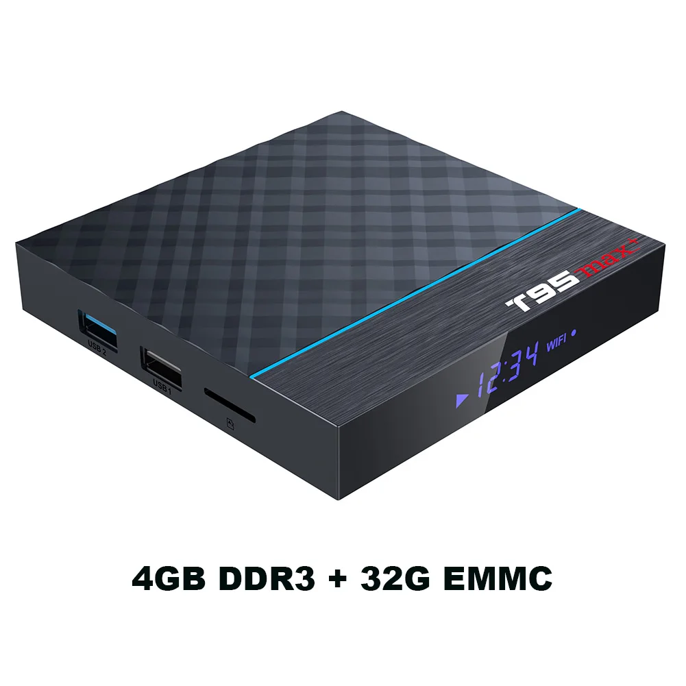 T95Z Плюс/T95 MAX Plus Смарт ТВ коробка 16/32/64GB Android 7,1/9,0 4K ТВ коробка 2,4 г/Wi-Fi 5 ГГц BT4.0 Декодер каналов кабельного телевидения T95 media player - Color: T95 MAX 4G 32G