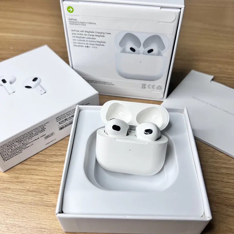 Беспроводная Bluetooth-гарнитура для airpods TWS 1:1 Pods 3 наушники с сенсорным управлением