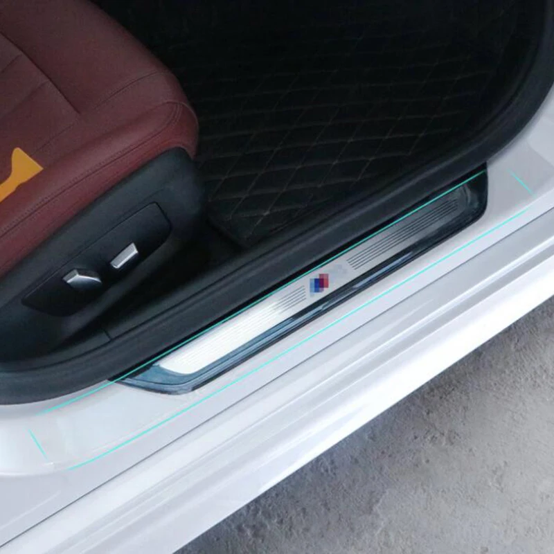 Универсальная прозрачная наклейка на порог автомобильной двери 3 м/1 рулон |