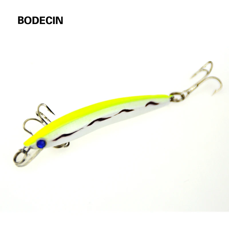 5 шт. приманки для ловли карпа жесткие приманка в виде гольяна 8 см 5G 6 # крючки