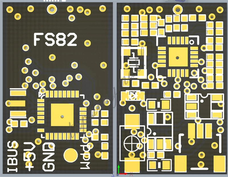 Мини приемник Fs rx AFHDS 2A FS82 2 4 ГГц 10 каналов с функцией радиоуправляемого сигнала