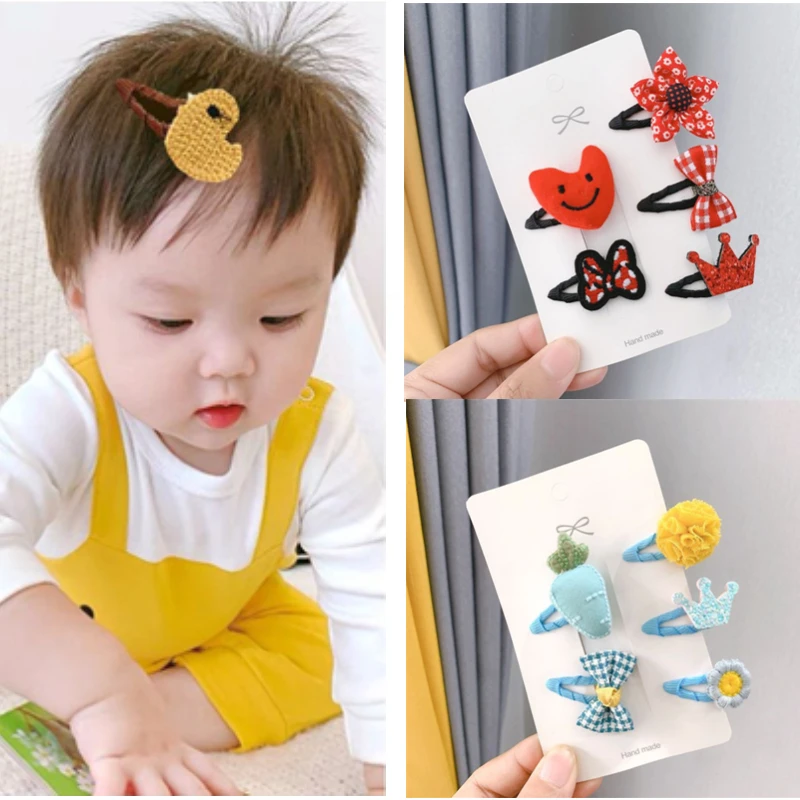 

10set/Lot Children Princess Cute Flower Bow Star Hair Clips Girls Cartoon Hairpins Barrettes Ornament Kids Hair Accessories