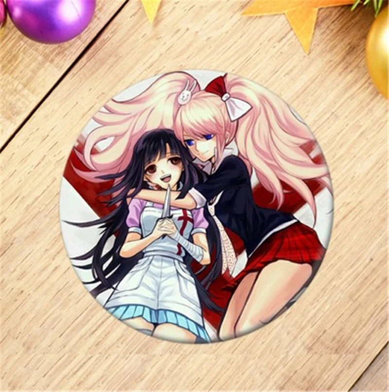 1pc Anime Danganronpa Badge Accessories For Clothes Brooch Pin Backpack Decoration Children's gift Cartoon 58mm - купить по