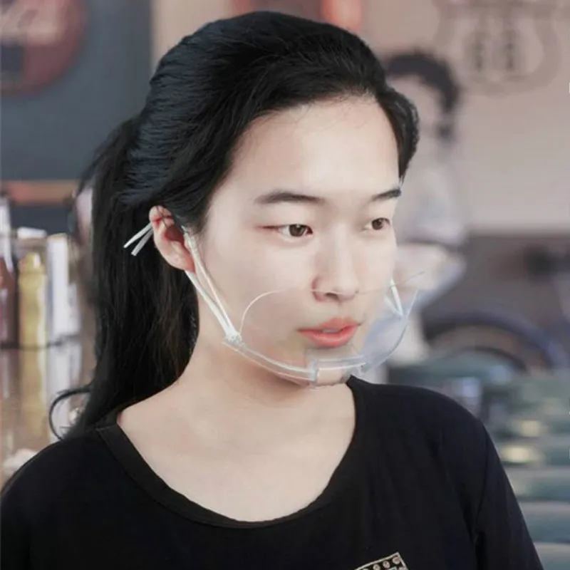 10 шт. прозрачные кухонные противотуманные маски для лица отелей ресторанов