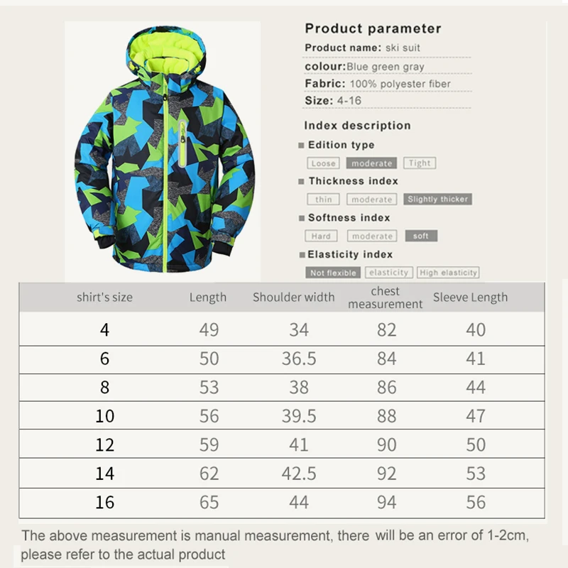 

PHMAX Children Ski Suit Breathable Warmer Outdoor Sports Snowboard Jacket Set Kid Winter Windproof Snow Running Skiing Equipment