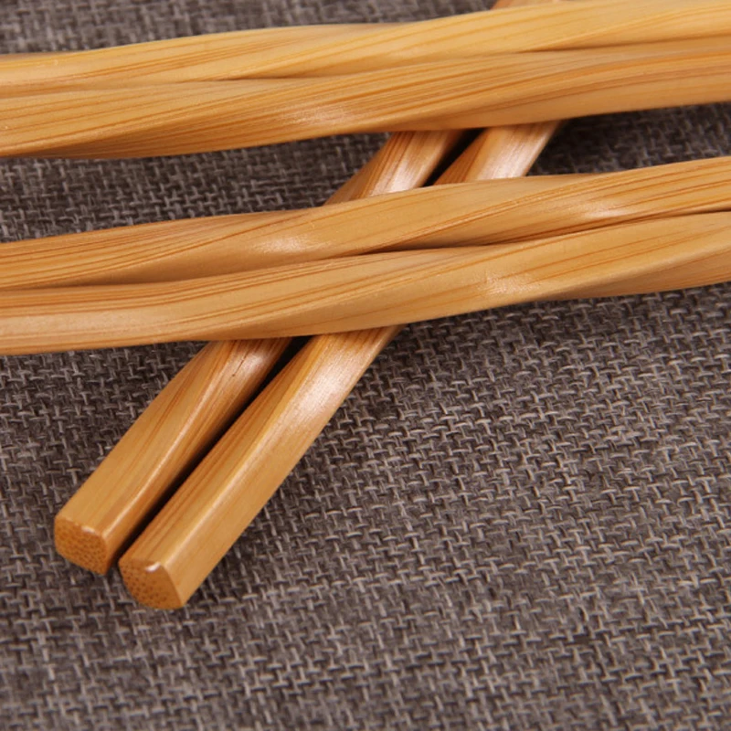 10 пар гнущихся бамбуковых палочек для еды набор японские натуральные полезные