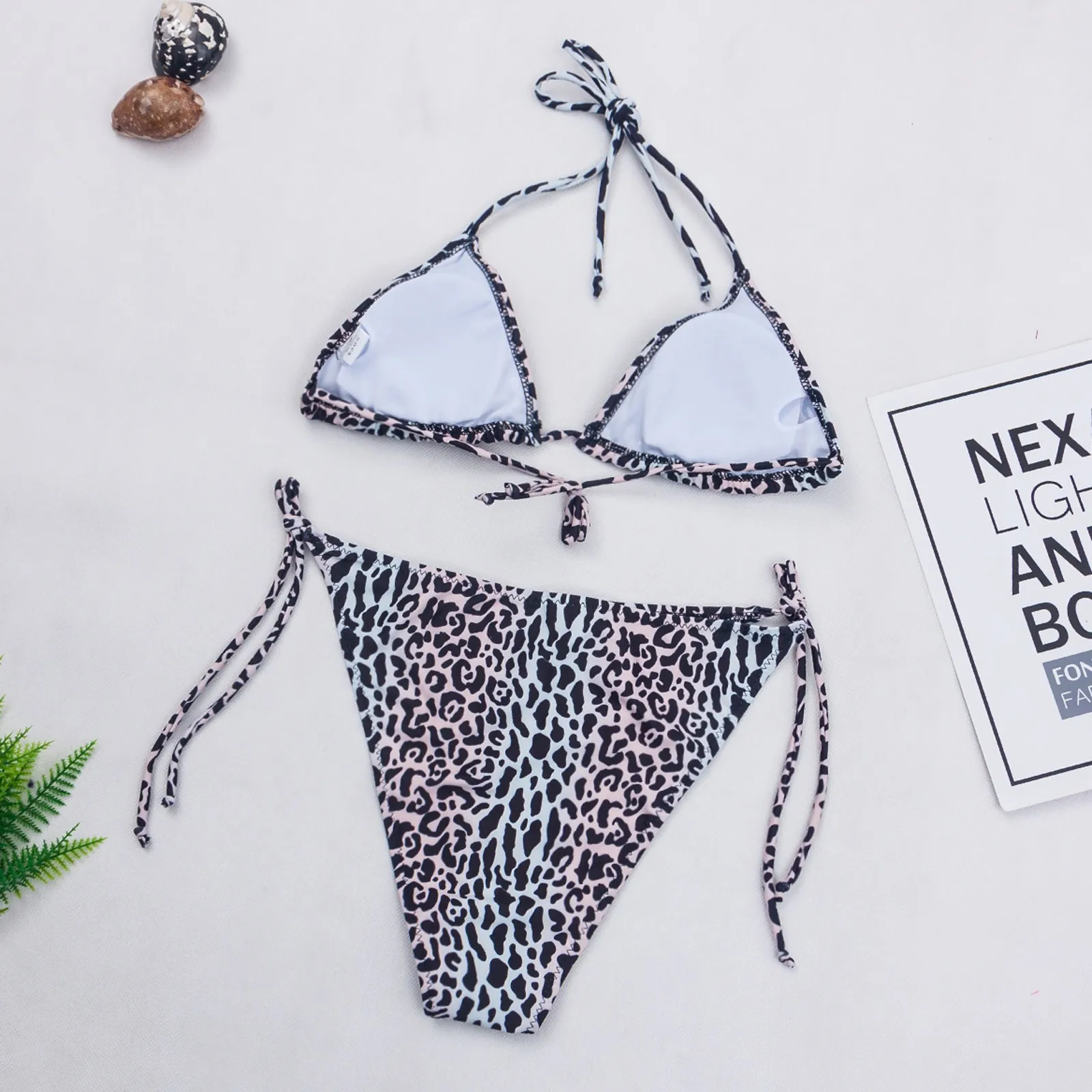 

Two Piece Swimsuit Push Up Bikini Set 2021 Padded Thong Bikinis Women Sexy Bandage Biquini Female Swimwear Bathing Suit Monokini