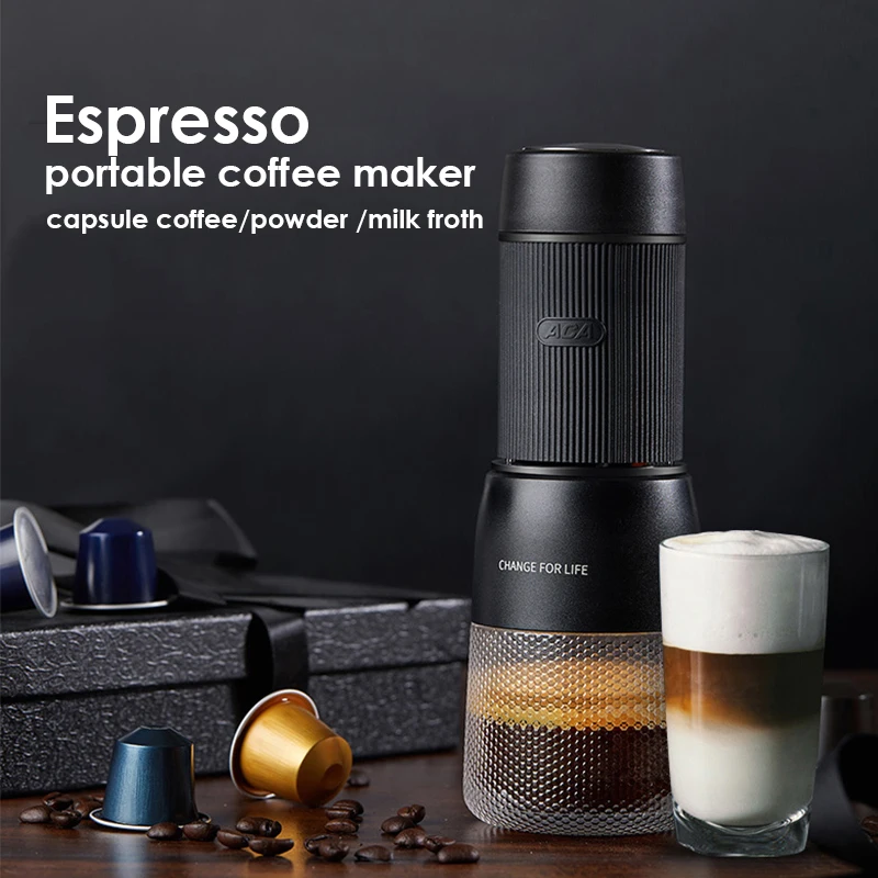 Капсульная Кофеварка 60 мл емкость ручной портативный мини Эспрессо кофемашина 13