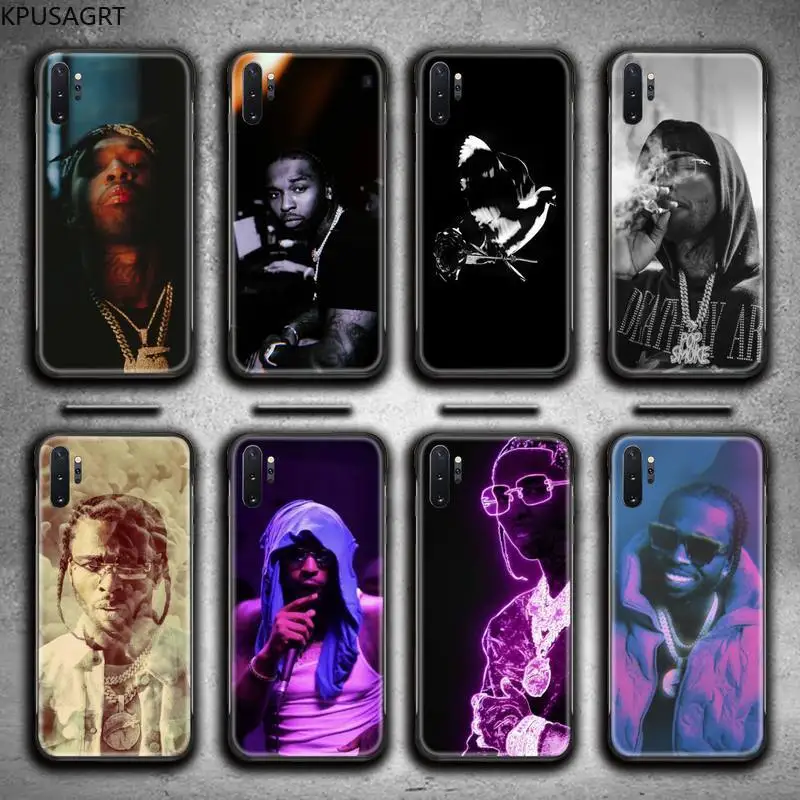 

Pop Smoke famous rapper Phone Case For Samsung Galaxy Note20 ultra 7 8 9 10 Plus lite M51 M21 M31S J8 2018 Prime